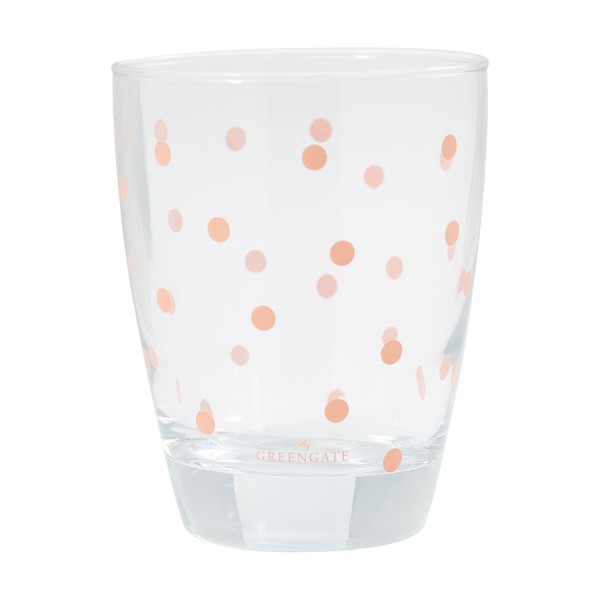 GreenGate Wasserglas "Spot" (Pale Pink)