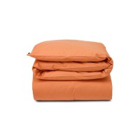 Bettdeckenbezug aus Baumwollpopeline - 155x220cm (Peach Melon Striped) von Lexington