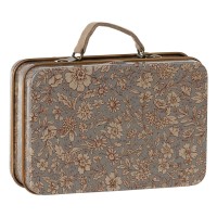Maileg Miniatur Koffer "Blossom" (Grau)