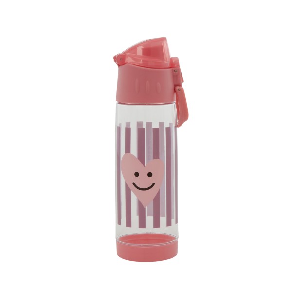 rice Trinkflasche für Kinder "Happy Heart" - 500 ml (Pink)