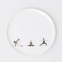 Geschenkteller "Hobby - Yoga" - 15 cm (Weiß) von räder Design