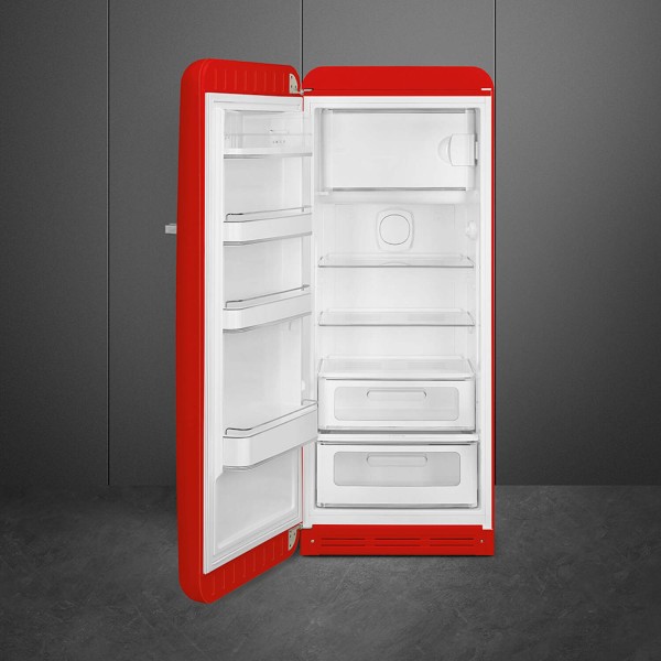 smeg Kühlschrank "50's Retro Style" FAB28 (Rot) Tür links