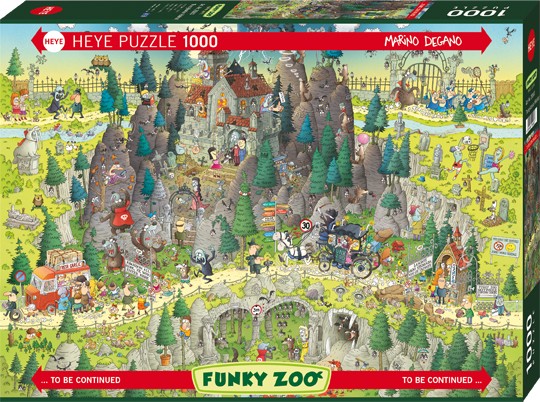 Puzzle Transylvanian Habitat FUNKY ZOO, MARINO DEGANO Standard 1000 Pieces