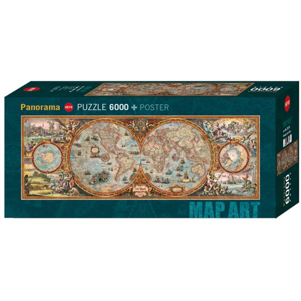 Puzzle "Hemisphere Map" von HEYE