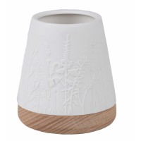 Windlicht "LIVING - Blumenwiese floral" - 11cm (Weiß) von räder Design