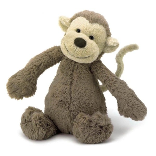 Jellycat Kuscheltier Affe "Bashful Monkey" - Klein (Braun)