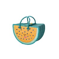 rice Tasche aus Raffia "Watermelon/Wassermelone" - Klein