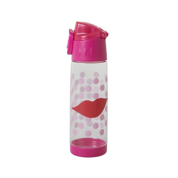 rice Kinder-Trinkflasche "Kiss/Kuss" - 500ml (Pink/Rot)