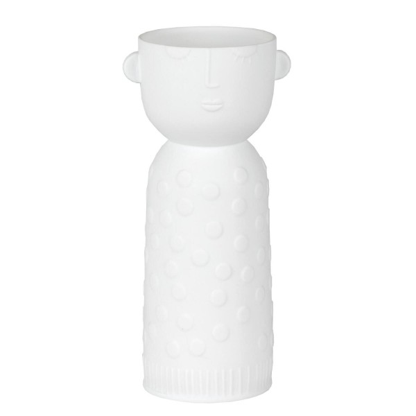 Vase "LIVING - Naturgestalt Luna" - 15cm (Weiß) von räder Design