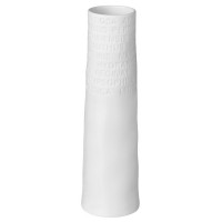 Vase mit Text "LIVING - Raumpoesie" - 17 cm (Weiß) von räder Design