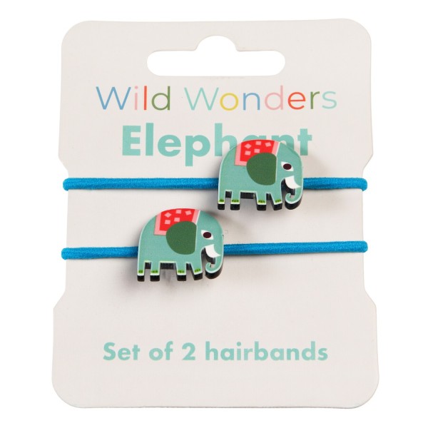 Haargummis "Wild Wonders Elephant" von Rex LONDON - 2er-Set