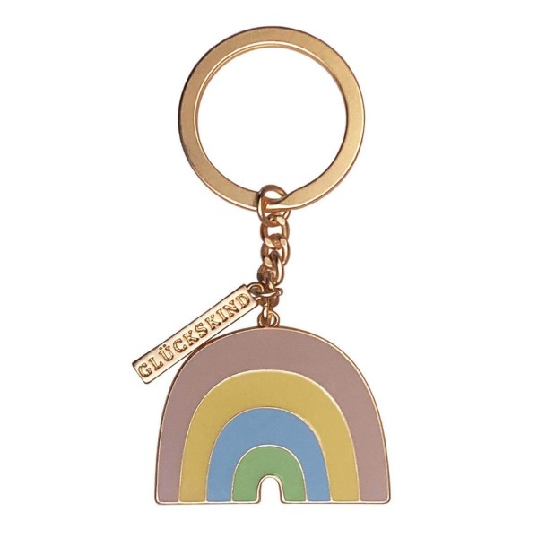 Schlüsselanhänger "Rainbow" - 4x3,5 cm (Bunt) von räder Design