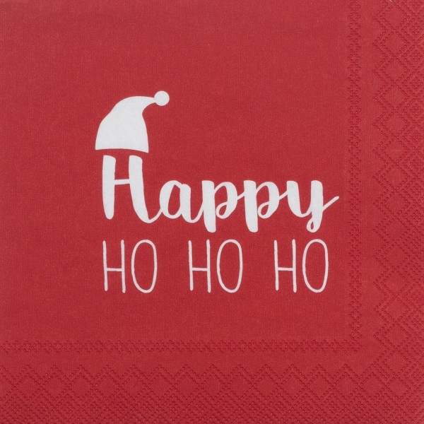 Weihnachtsservietten "DINING - Happy HO HO HO" von räder Design