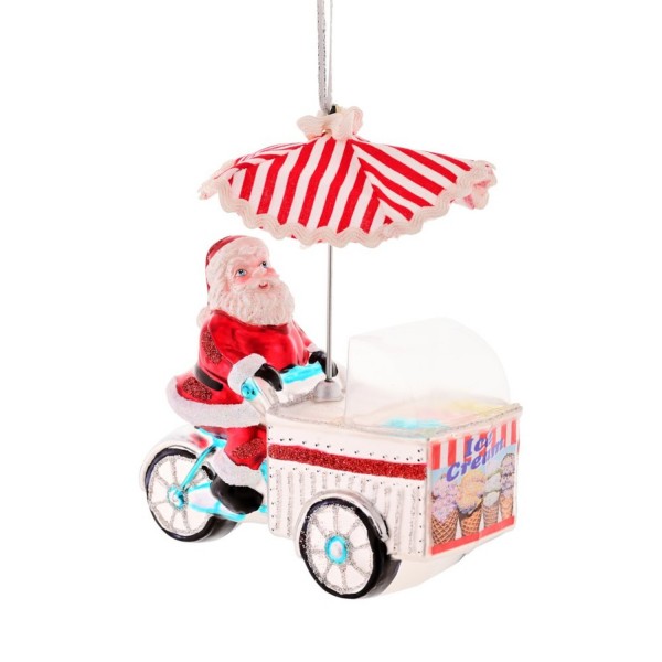 Weihnachtsanhänger "Santa Eiswagen" (Bunt) von Gift Company