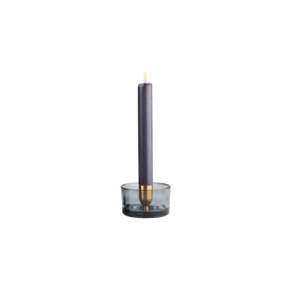 Kerzenhalter "Jacquard" - 5 cm (Grau) von Gift Company
