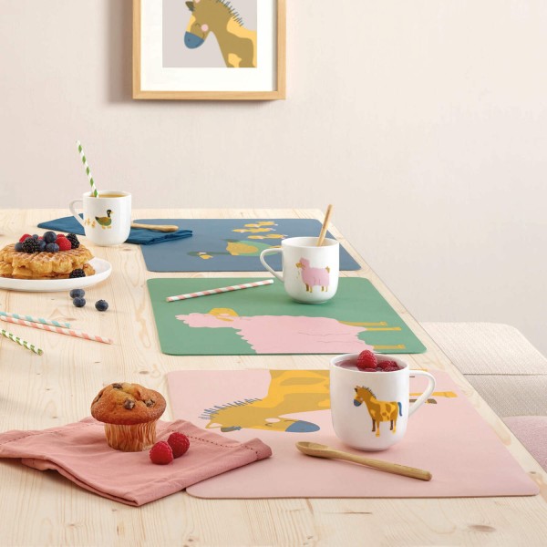 Kindertischset in Lederoptik "Fiona Flamingo" von ASA