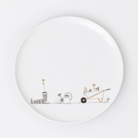 Geschenkteller "Hobby - Gärtnerin" - 15 cm (Weiß) von räder Design