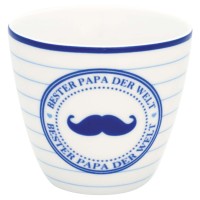 GreenGate Latte Cup "Papa" (Blue)
