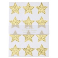 Aufkleber mit Goldglitter "Sterne" - 10 Blätter von Meri Meri