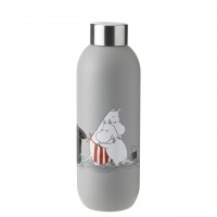 Stelton Trinkflasche "Keep Cool - Moomin" - 0,75l (Hellgrau)