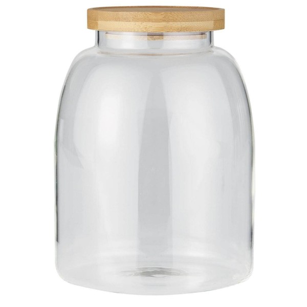 Ib Laursen Glas mit Bambusdeckel - 2100 ml