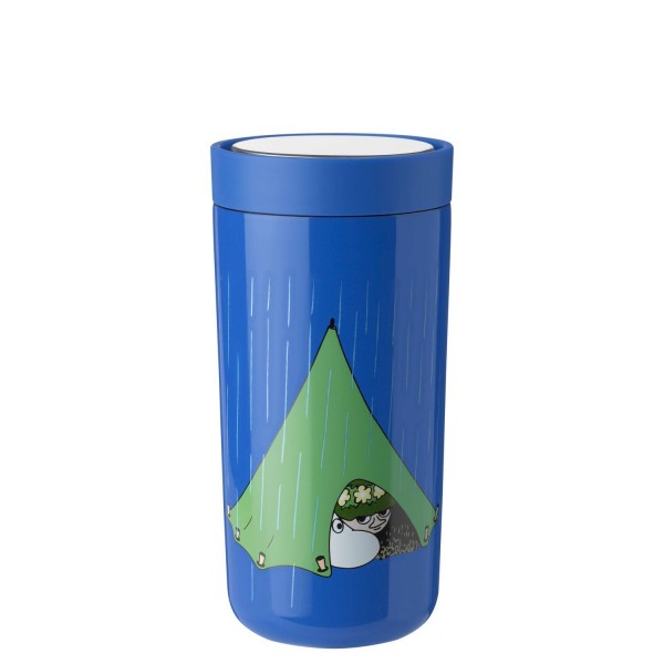 Stelton Thermobecher "To Go Click- Moomin camping" - 0,4 l (Blau)