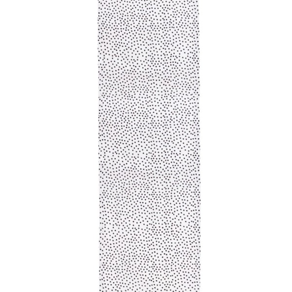 Tischläufer aus Leinen "Punkte" - 140x40 cm (Weiß) von Eulenschnitt