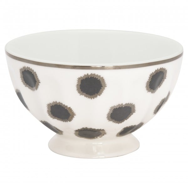 Gut gepunktet - die GreenGate French bowl "Savannah" - M (White)
