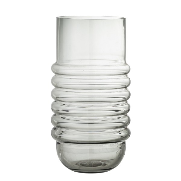Bloomingville Glas-Vase "Belma" (Grau)