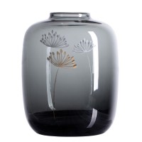 Glas-Vase "LIVING - Pusteblume" (Grau) von räder Design