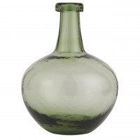 Ib Laursen Vase "Glasballon" mundgeblasen - Kurz (Grün)
