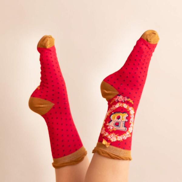 Powder Damen Socken "A-Z" - Buchstabe B