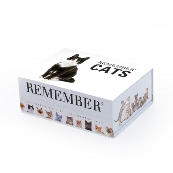 Gedächtnisspiel 44 "Cats" in der Magnetbox von Remember