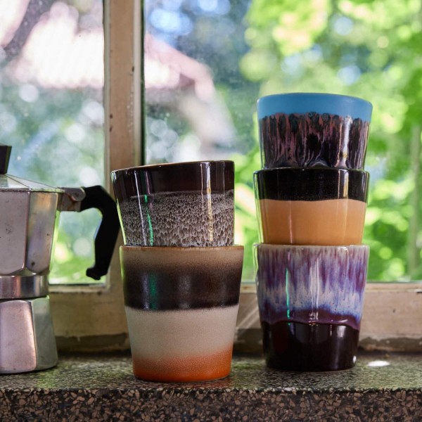 Kaffeebecher "70s ceramics" - 180 ml (Bomb) von HKliving
