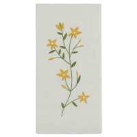 Ib Laursen Papierservietten "Flora" mit gelben Blumen - 40x40 cm 