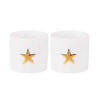 Sternenlichtlein im 2er-Set - 4,5x4,5 cm (Weiß/Gold) von räder Design