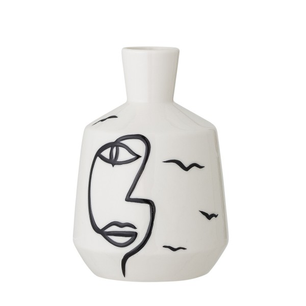 Bloomingville Deko-Vase "Norma" (Schwarz/Weiß)