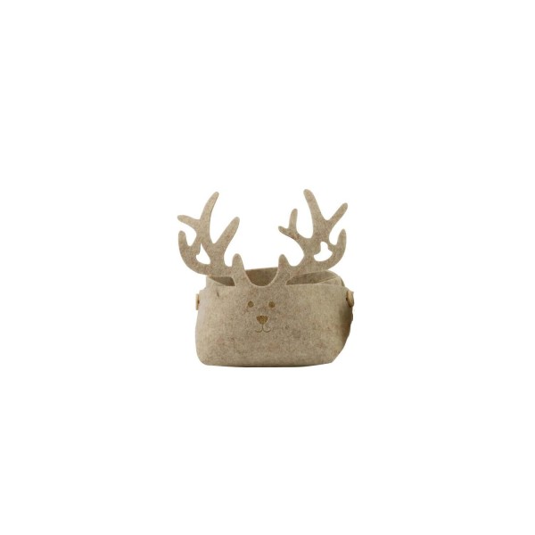 Filzschale "Deer" - 17x17x17 cm (Braun) von Hoff