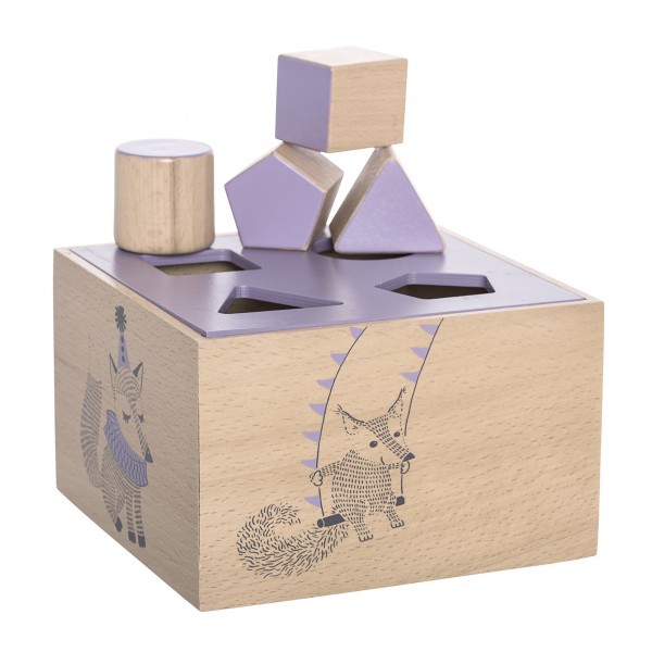 Bloomingville Mini Intelligenz-Box "Beech Huan" (Lila)