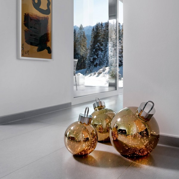 LED-Leuchtkugel "Ornament" - ø 25 cm (Gold) von SOMPEX