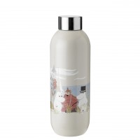 Liebevolle Trinkflasche aus der neuen Moomin Kollektion von Stelton