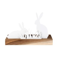 Lichtojekt "Hasen" - 20x7x14 cm (Weiß) von räder Design