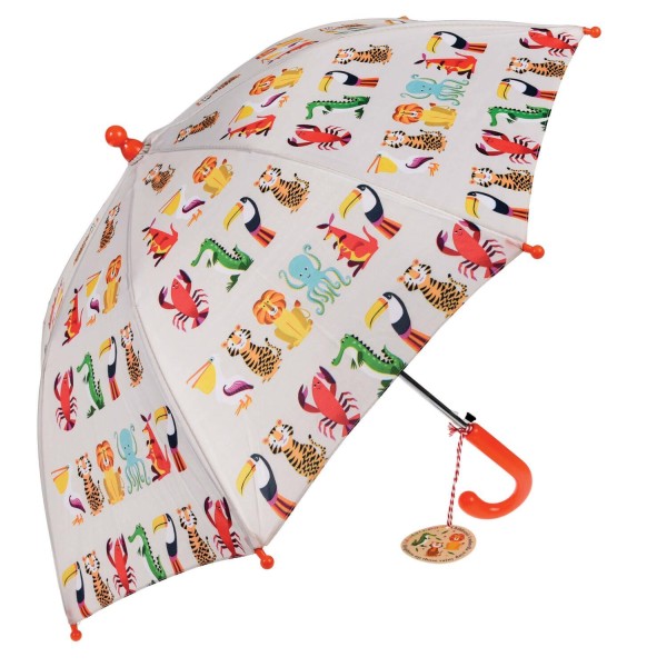 Regenschirm für Kinder "Colourful Creatures" (Bunt) von Rex LONDON