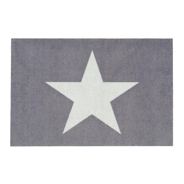Fußmatte "Stern" (Grau/Weiß) von Gift Company