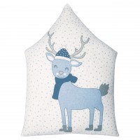 Kuschelige Träume mit dem GreenGate Kissen mit Aufdruck "Deer" (Pale Blue) - 30x40cm
