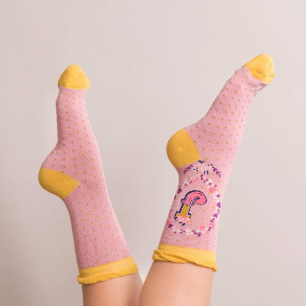 Powder Damen Socken "A-Z" - Buchstabe J