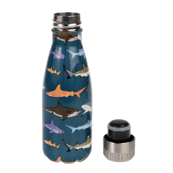 Edelstahl-Trinkflasche für Kinder "Sharks" - 260 ml von Rex LONDON