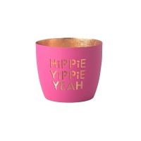 Windlicht "Madras - Hippie Yippie Yeah" - M (Neon Purple/Gold) von Gift Company