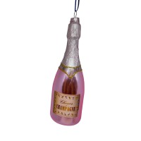 Weihnachtsanhänger "Champagner Flasche" (Rosa) von Gift Company
