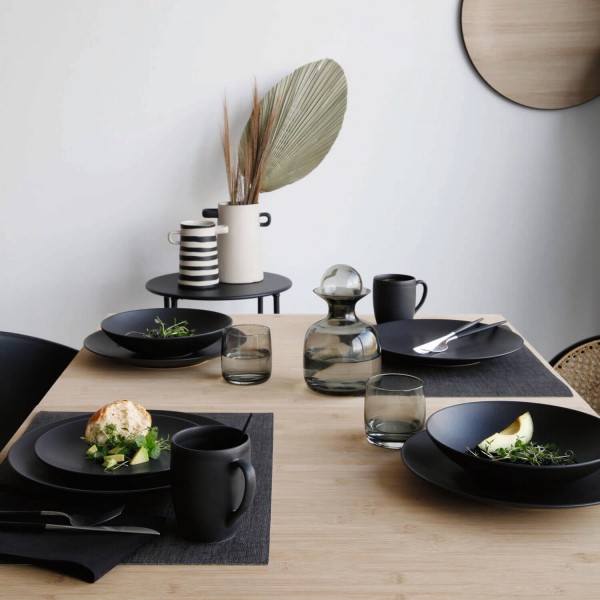 Tischset aus veganem Leder - 46 x 33 cm (Schwarz) von ASA